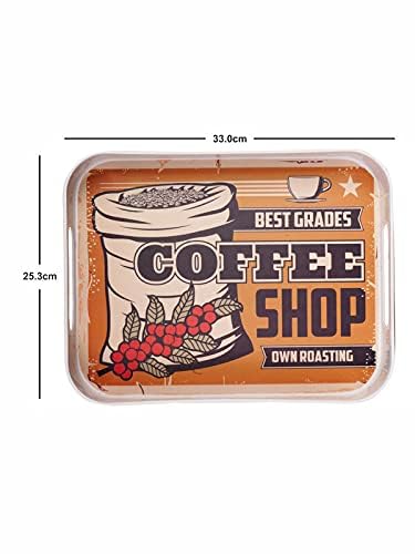 Goodhomes Melamine Rectangular Tea-Coffee Serving Tray MT328 - Image 4