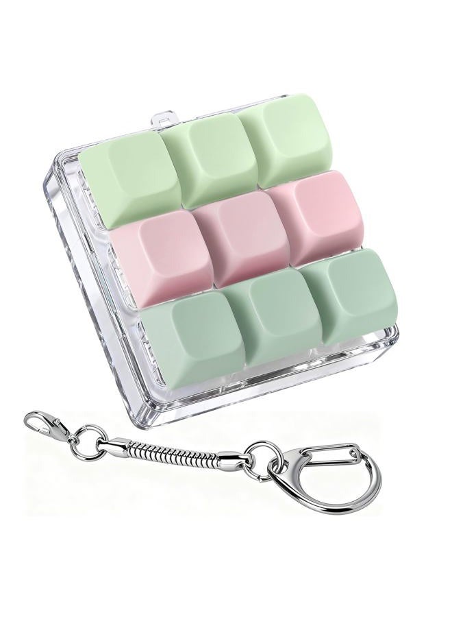 Axlksia Keyboard Fidget Toy, Clicker Keychain, Button Gifts For Adults To Relieve Stress And Pass Time (Style A-E) - Image 1