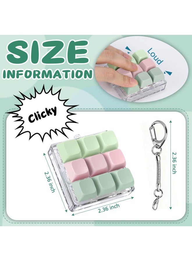 Axlksia Keyboard Fidget Toy, Clicker Keychain, Button Gifts For Adults To Relieve Stress And Pass Time (Style A-E) - Image 2