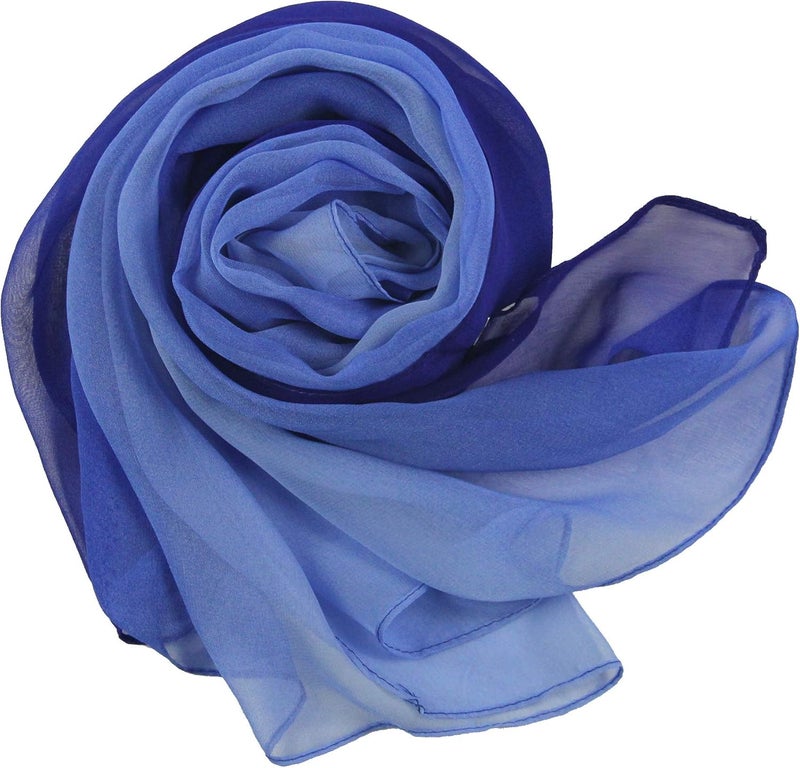 PANTONIGHT Long Chiffon Sheer Scarf Gradient Shaded Colors Lightweight Scarf For Womens - Image 4