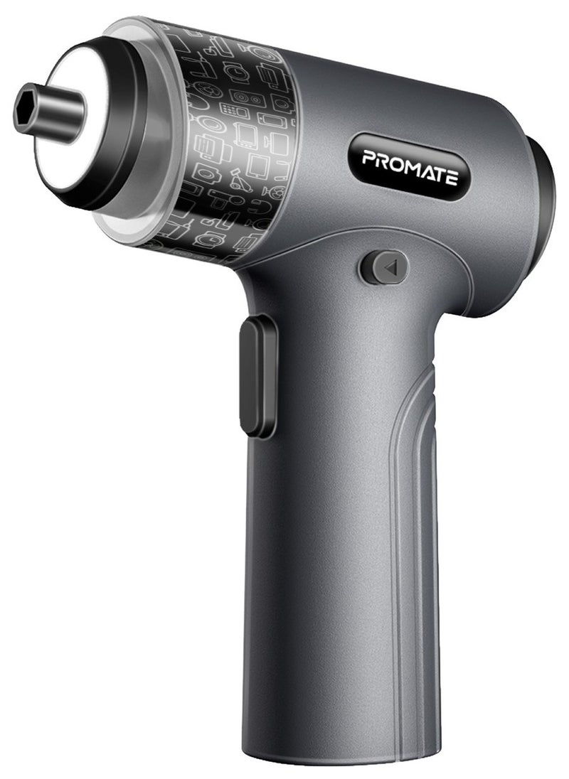 PROMATE Promate Electric Screwdriver Set, Premium 36-in-1 Wireless Rechargeable Screwdriver with 32 S2 Steel Bits, Rapid 200 RPM, 5Nm Strong Torque, LED Fill Light and Storage Case  - Image 1