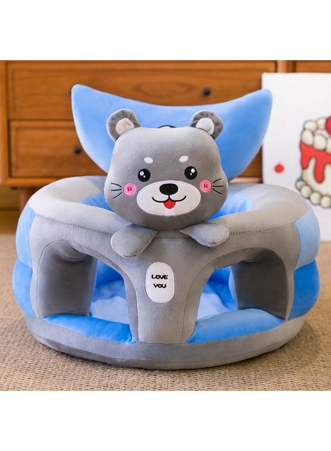 Vixplorn Baby Chair Baby learning sitting seat, baby sofa toys, baby learning chair, cartoon cute plush newborn sofa, crystal velvet fabric, PP cotton filling, toddler children gift, suitable for baby children - Image 2