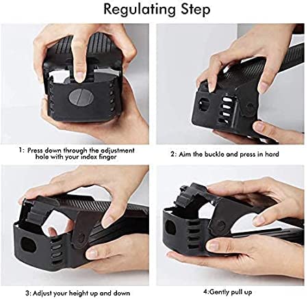 SKOFRI SKOFRI Shoe Rack Holder Plastic Double Deck Space Saving Rack Stand for Closet Organization Folding Slots Adjustable Organizer for Sandals Slipper Heels Flip Flops - Image 5