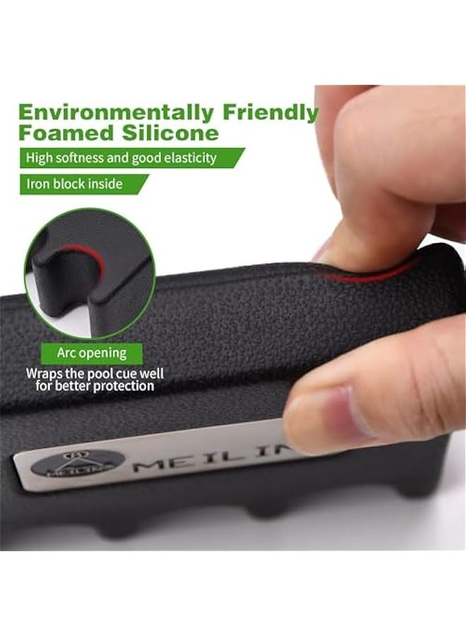 TRASSLE Pool Cue Holder, 2/3/4-Cue Portable Pool Stick Holder for Table, Weighted & Durable Billiard Cue Holder, Mini Stick Holder for Pool Cues, Pool Cue Holder Claw - Image 4