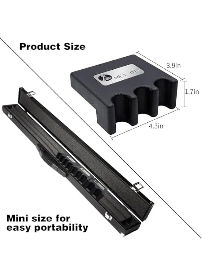 TRASSLE Pool Cue Holder, 2/3/4-Cue Portable Pool Stick Holder for Table, Weighted & Durable Billiard Cue Holder, Mini Stick Holder for Pool Cues, Pool Cue Holder Claw - Image 5