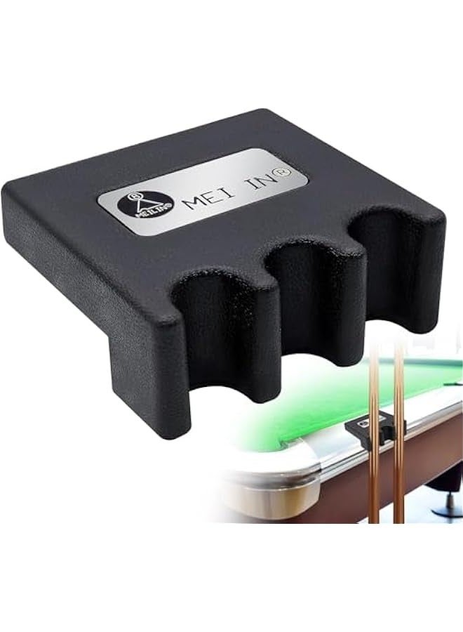TRASSLE Pool Cue Holder, 2/3/4-Cue Portable Pool Stick Holder for Table, Weighted & Durable Billiard Cue Holder, Mini Stick Holder for Pool Cues, Pool Cue Holder Claw - Image 1