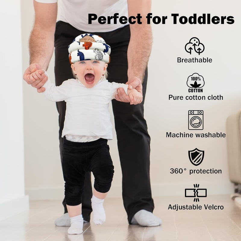 REFLYAWAY Baby Head Protector for Crawling Walking, Baby Helmet Adjustable No Bumps and Soft Cushion, Infant Safety Cap for Kid Learning to Walk - Image 4