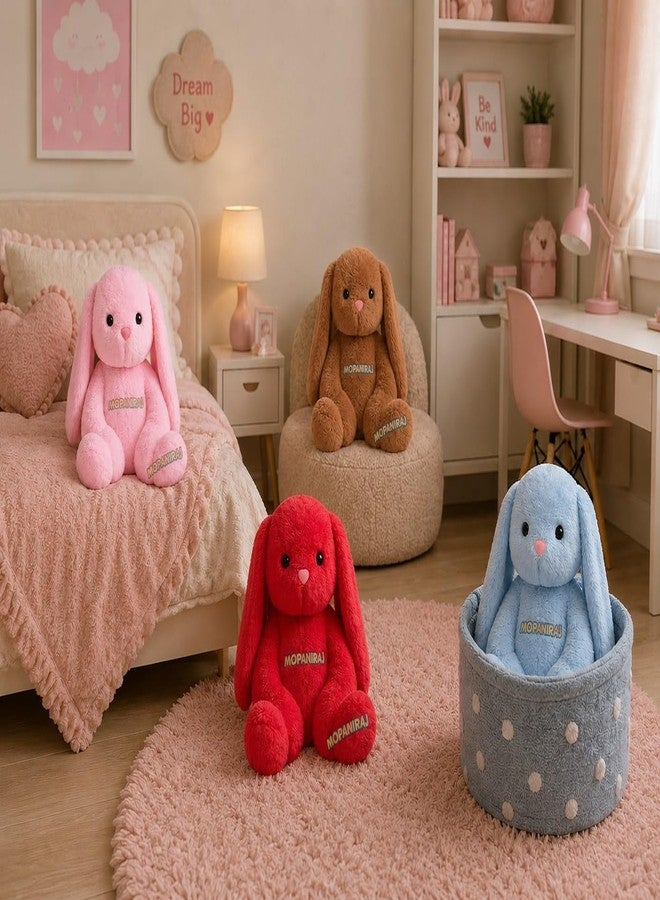 MOPANIRAJ 35 cms Plush Bunny Rabbit Toy with Long Ears - Soft Stuffed Animal for Kids, Babies & Toddlers - Perfect Cuddly Birthday Gift for Toddlers & Infants - Image 2