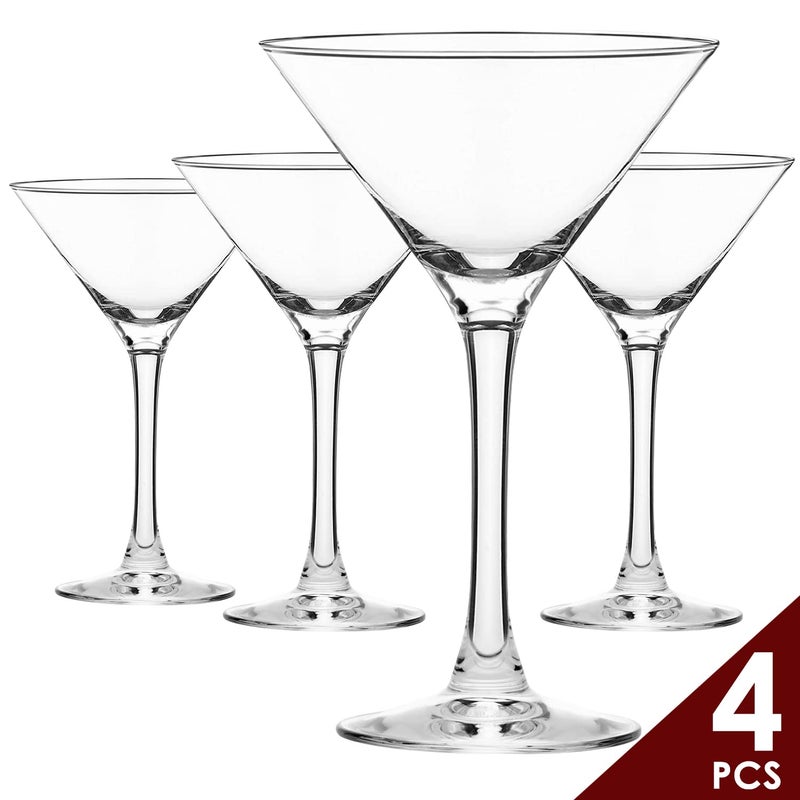 Chouggo Martini Glasses Set of 4, Hand Blown Premium Crystal Cocktail Glasses, for Bar, Martini, Cosmopolitan, Manhattan, Gimlet, Pisco Sour - 9Oz, Clear - Image 5
