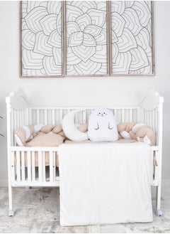 FUN MOMENT Triple Braided Baby Bed Rails with Quilt, Pillows and Sheet  - Image 2