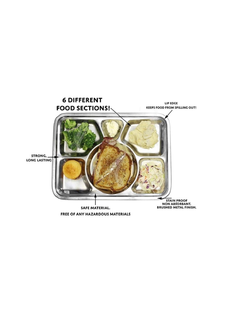 555 Mess Tray Silver 40cm  - Image 1