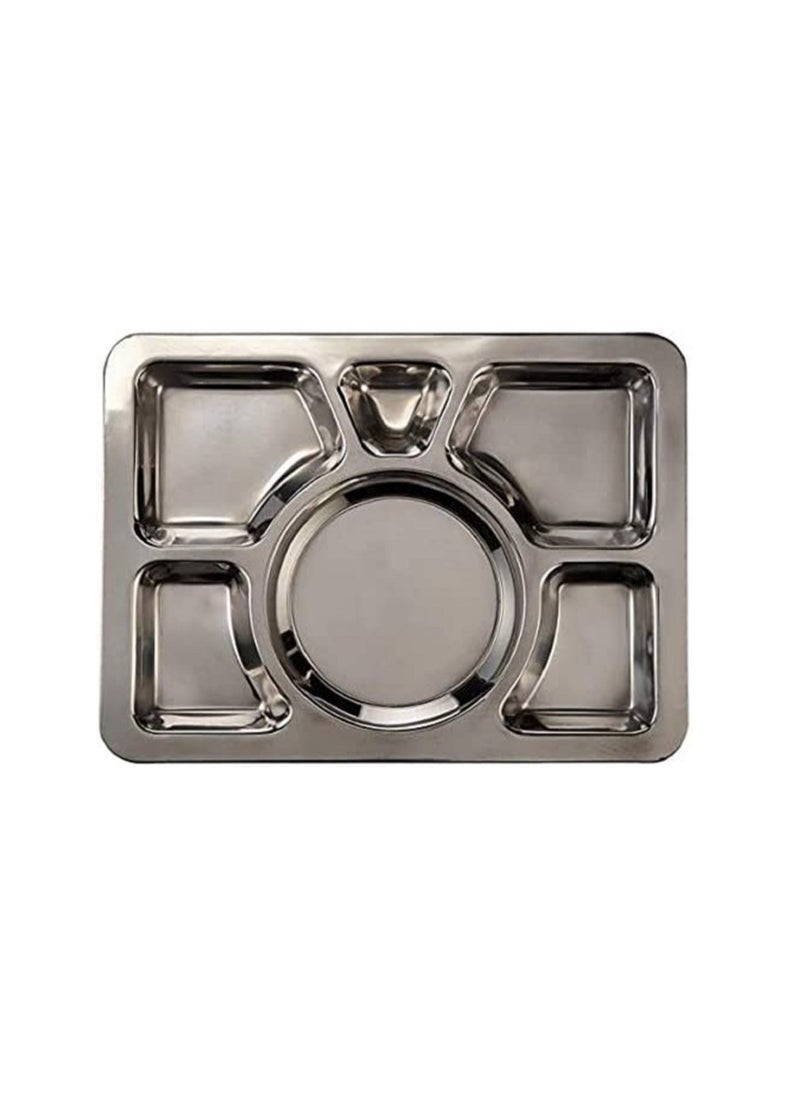 555 Mess Tray Silver 40cm  - Image 2