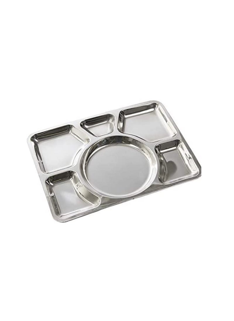 555 Mess Tray Silver 40cm  - Image 3