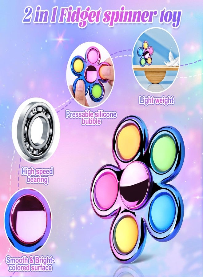 GIGILLI Pop Fidget Spinner Sensory Fidget Toys Adults Kids 4-8-12 with Autism ADHD, Anxiety Toys Stress Relief Teen Boy Gifts Birthday, Party Favors Classroom Return Carnival Prizes Goodie Bag Stuffers - Image 5