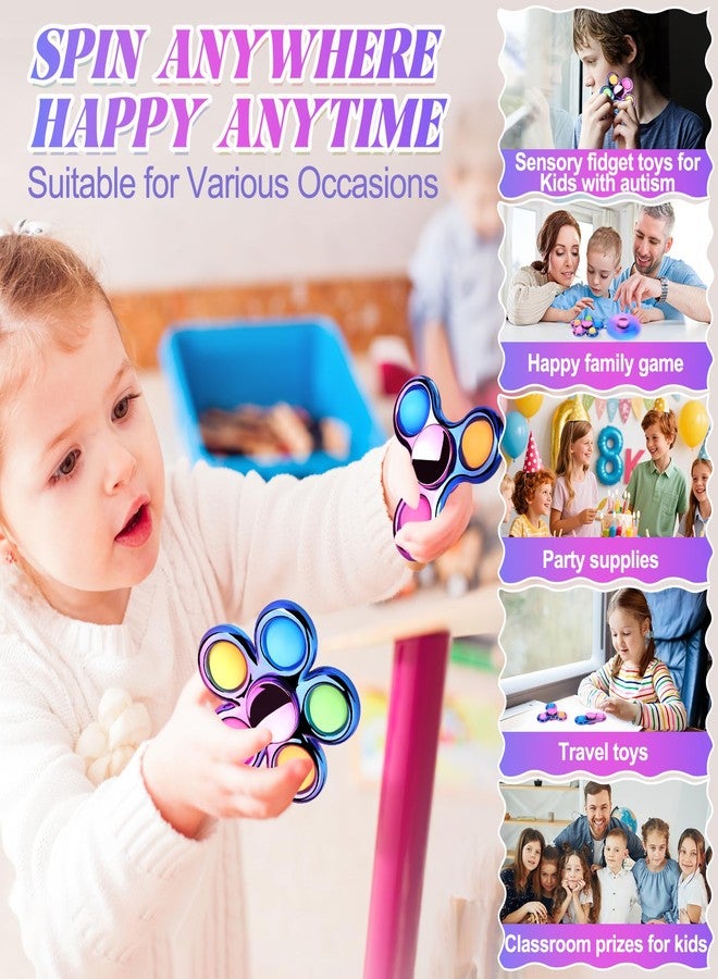 GIGILLI Pop Fidget Spinner Sensory Fidget Toys Adults Kids 4-8-12 with Autism ADHD, Anxiety Toys Stress Relief Teen Boy Gifts Birthday, Party Favors Classroom Return Carnival Prizes Goodie Bag Stuffers - Image 3