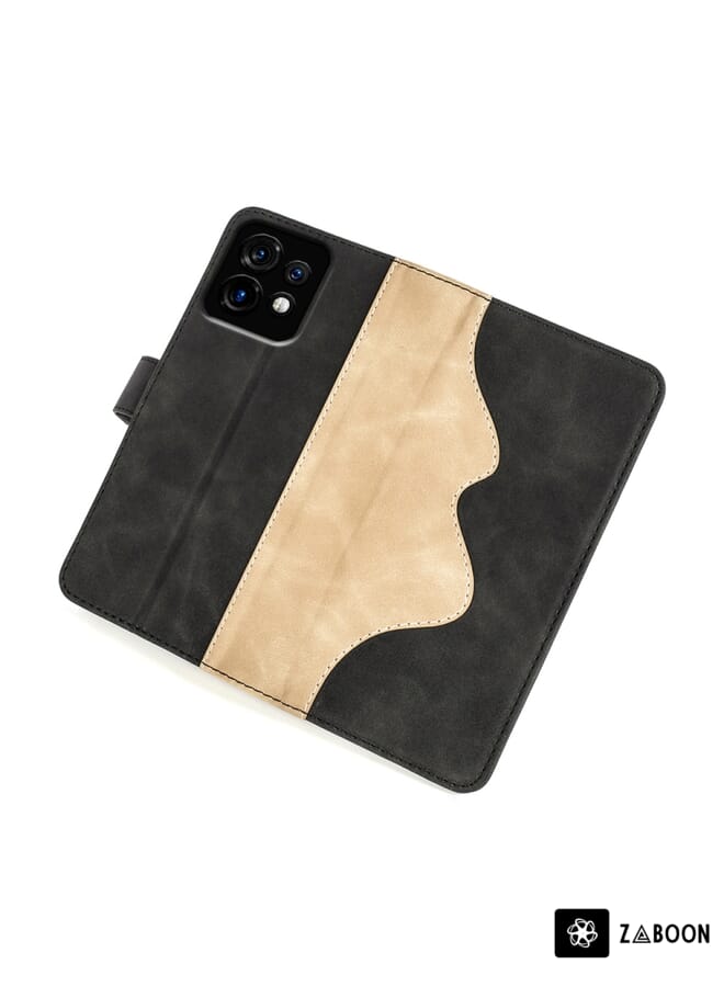 Zaboon Protective Case For Motorola Moto X40 Stitching Horizontal Flip Leather - Image 3