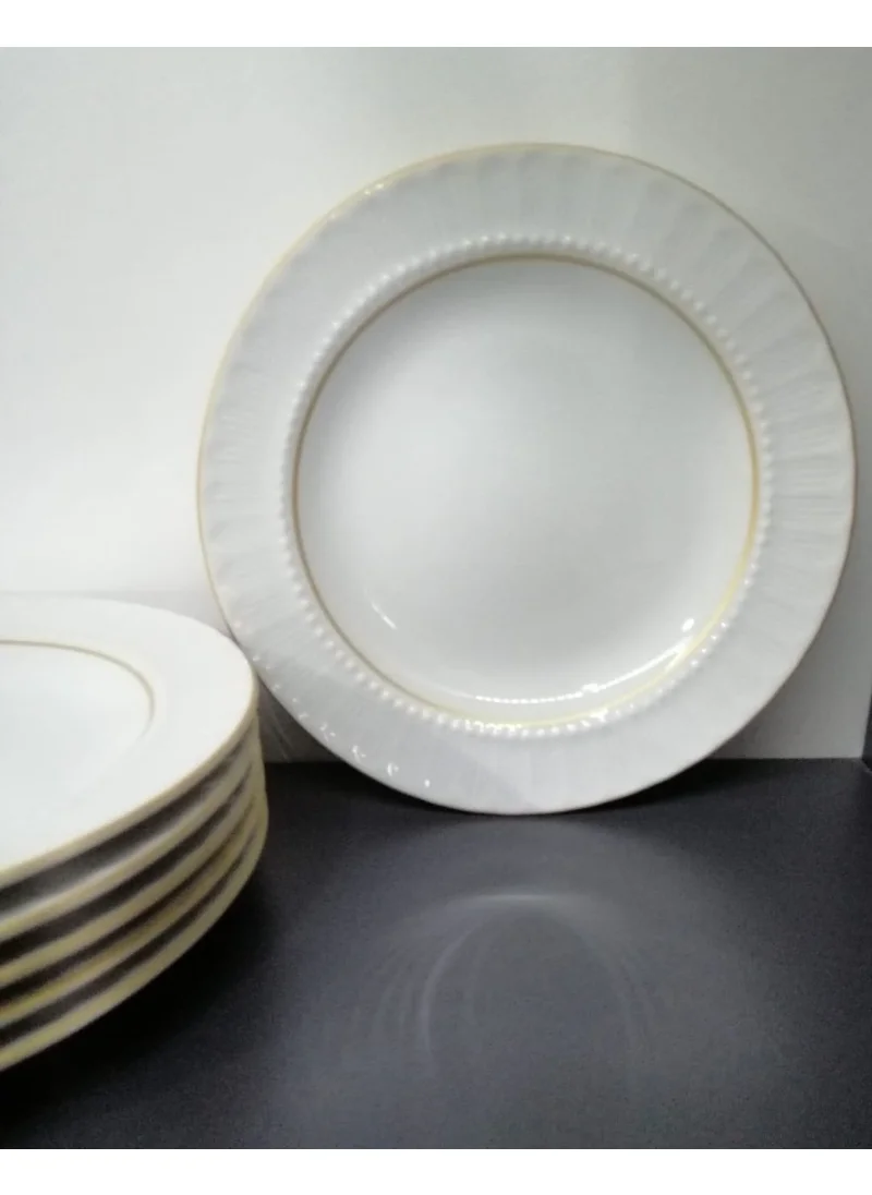 بورلاند Porcelain Sapphire 12 Pieces 16 cm Small Dessert Plate (Gilt Guaranteed)