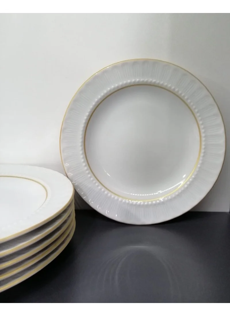 بورلاند Porcelain Sapphire 12 Pieces 16 cm Small Dessert Plate (Gilt Guaranteed)