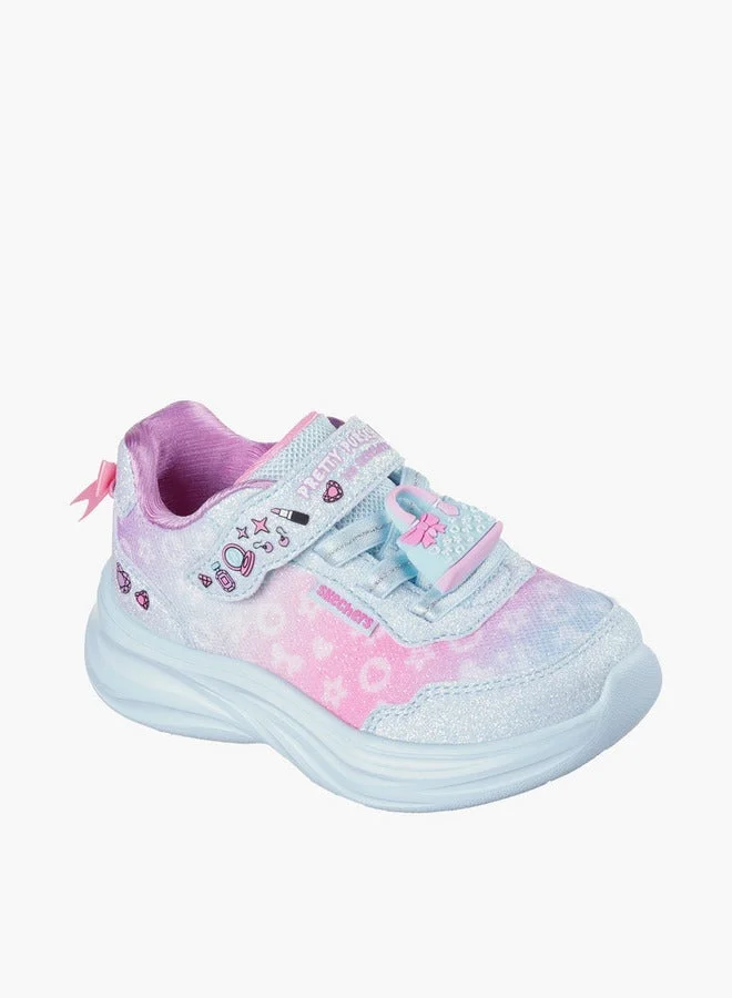 SKECHERS Girls Power Jams 2.0 Hook & Loop Sneakers