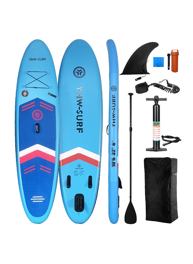 Generic 10.6ft Inflatable Paddle Board Seaside Beach Water-skiing Stand Up Paddle Board  - Image 1
