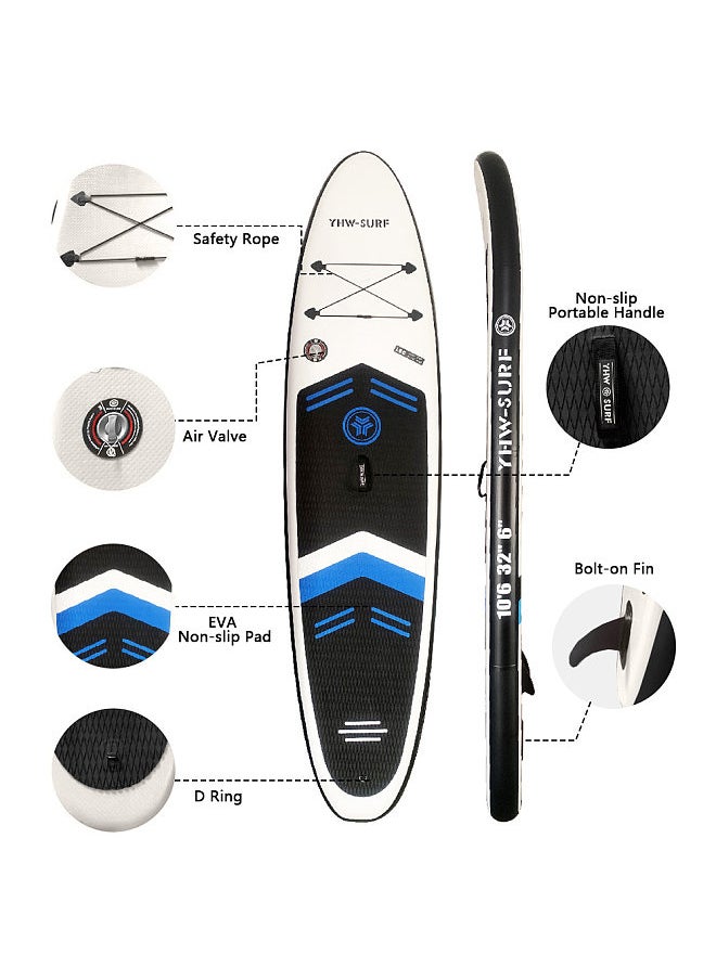 Generic 10.6ft Inflatable Paddle Board Seaside Beach Water-skiing Stand Up Paddle Board  - Image 4