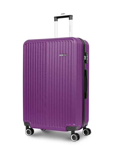 PARAJOHN Alpha Cabin Size Lightweigh ABS Hardside Spinner Luggage Trolley -20 Inch | Carrying 10KG 4-Wheel Hardshell Suitcase-Purple