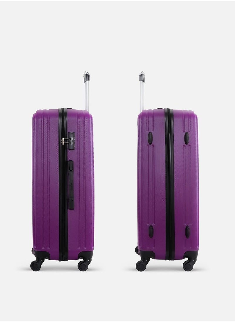 PARAJOHN - Alpha Cabin Size ABS Hardside Spinner Luggage Trolley 20 Inch Purple - Image 1