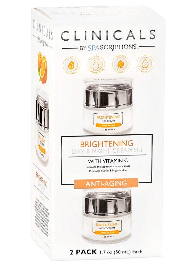 spascriptions Clinicals Brightening Vitamin C Day & Night Cream Set 2 Pack (1.7Oz) - Image 1