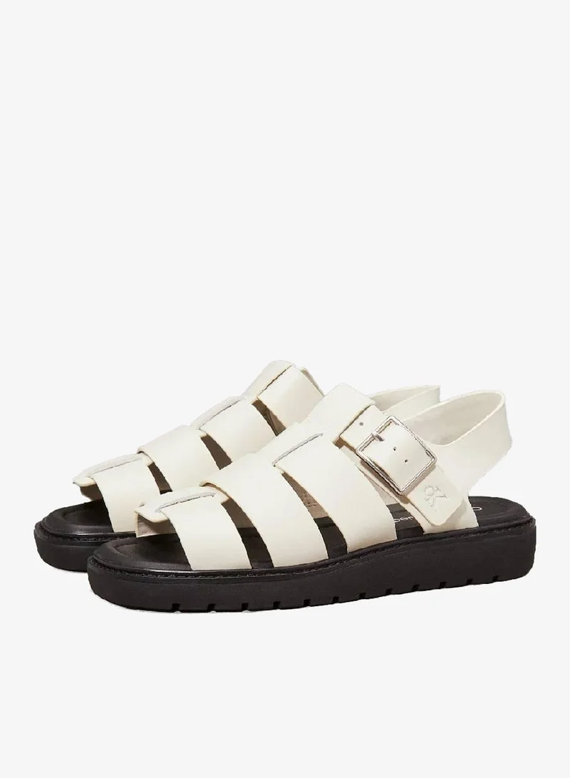 Calvin Klein Jeans Leather Fisherman Sandals