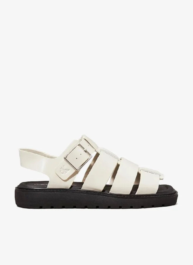 Calvin Klein Jeans Leather Fisherman Sandals