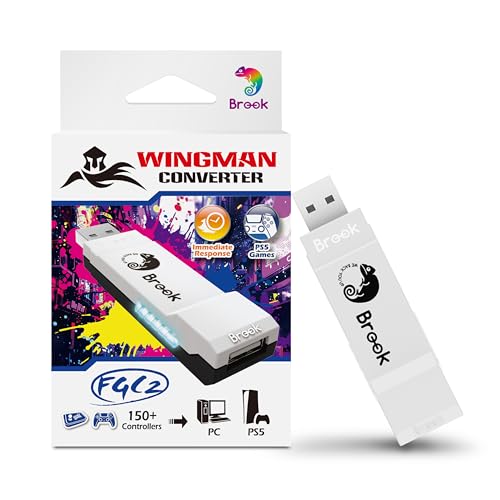 Brook Wingman FGC2 Converter– Arcade Joystick Adapter Gamepad for PS5 & PC, Supports All PS5 Games - Image 1