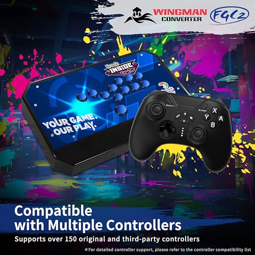Brook Wingman FGC2 Converter– Arcade Joystick Adapter Gamepad for PS5 & PC, Supports All PS5 Games - Image 5