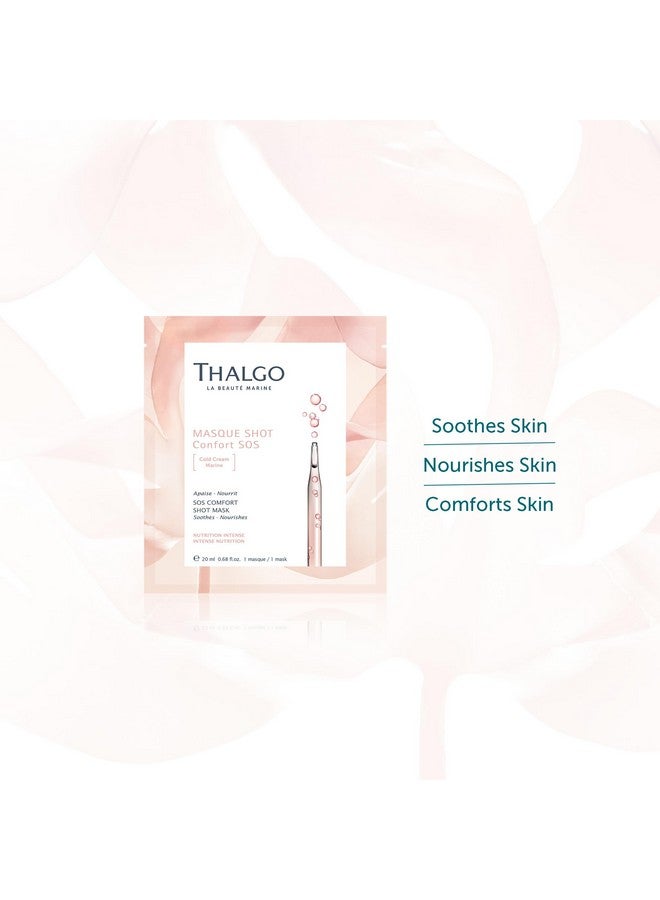 Thalgo SOS Comfort Shot Mask - Nourishing Marine Cold Cream Sheet Mask for Dry Skin Relief and Hydration - 20ml - Image 3