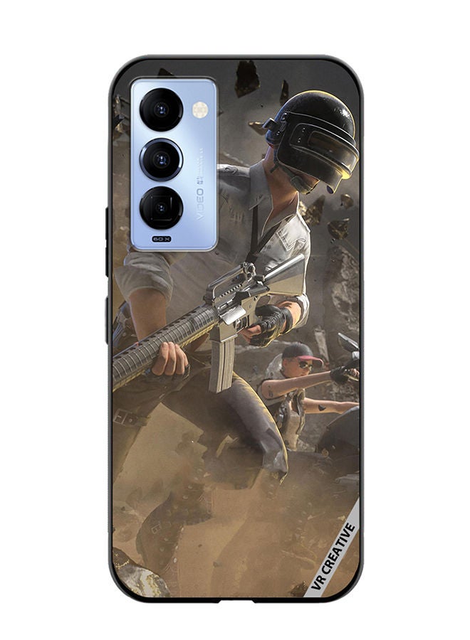 VR CREATIVE Protective Case Cover For Tecno Camon 18/18 P Pubg Design Multicolour - Image 1