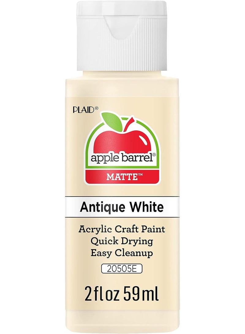 Apple Barrel Acrylic Paint in Assorted Colors (2 oz), 20505, Antique White