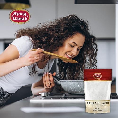 Spicy World حمض الطرطريك النقي من سبايسي وورلد 3.5 أونصة - درجة عالية، معتمد من USP، غذائي، نباتي - مثالي لصنع النبيذ، الميد - Image 5