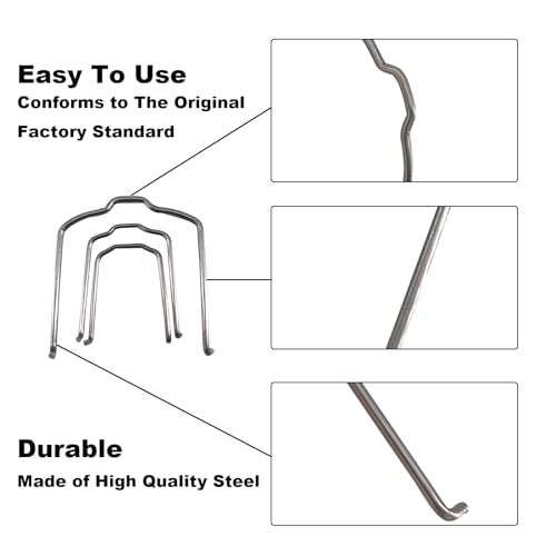 ASTAMOTOR 154 23 Radiator Hose Retaining Spring Horse Shoe Clip Clamp Fit For BMW E39 E38 E60 E90 745Li X5 E46 325i 328i M3 540i 740iL 740i 2 Pack - Image 5