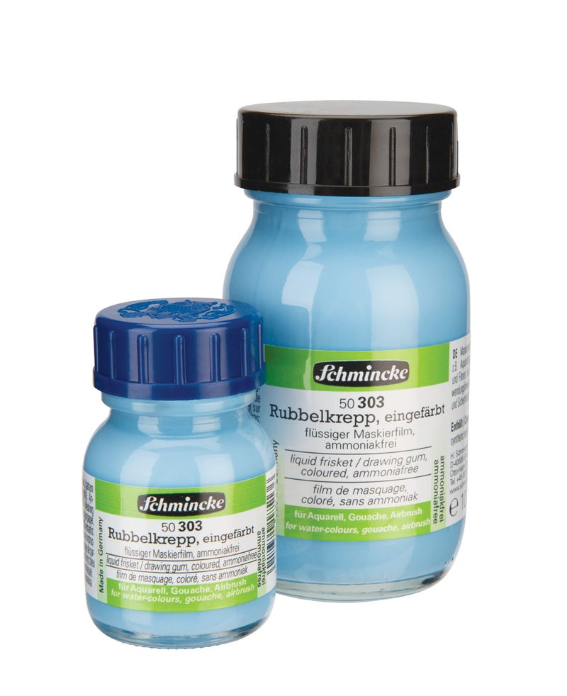 Schmincke - Liquid frisket coloured, 20 ml, 50 303032, colourless masking liquid for opaque areas of paintings on watercolour paper, smooth drawing cardboard, ammonia-free - Image 2