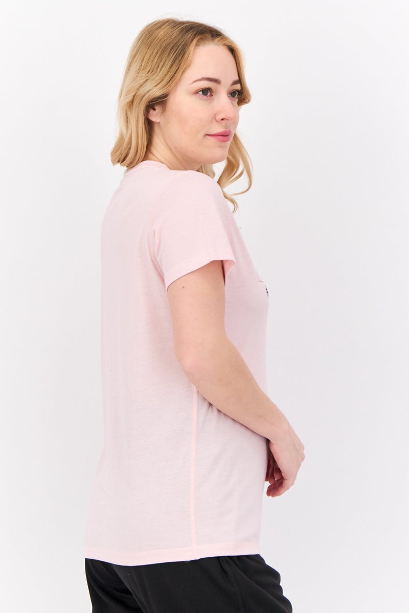 PUMA تي شيرت تدريب قصير الأكمام للنساء، وردي - Image 2