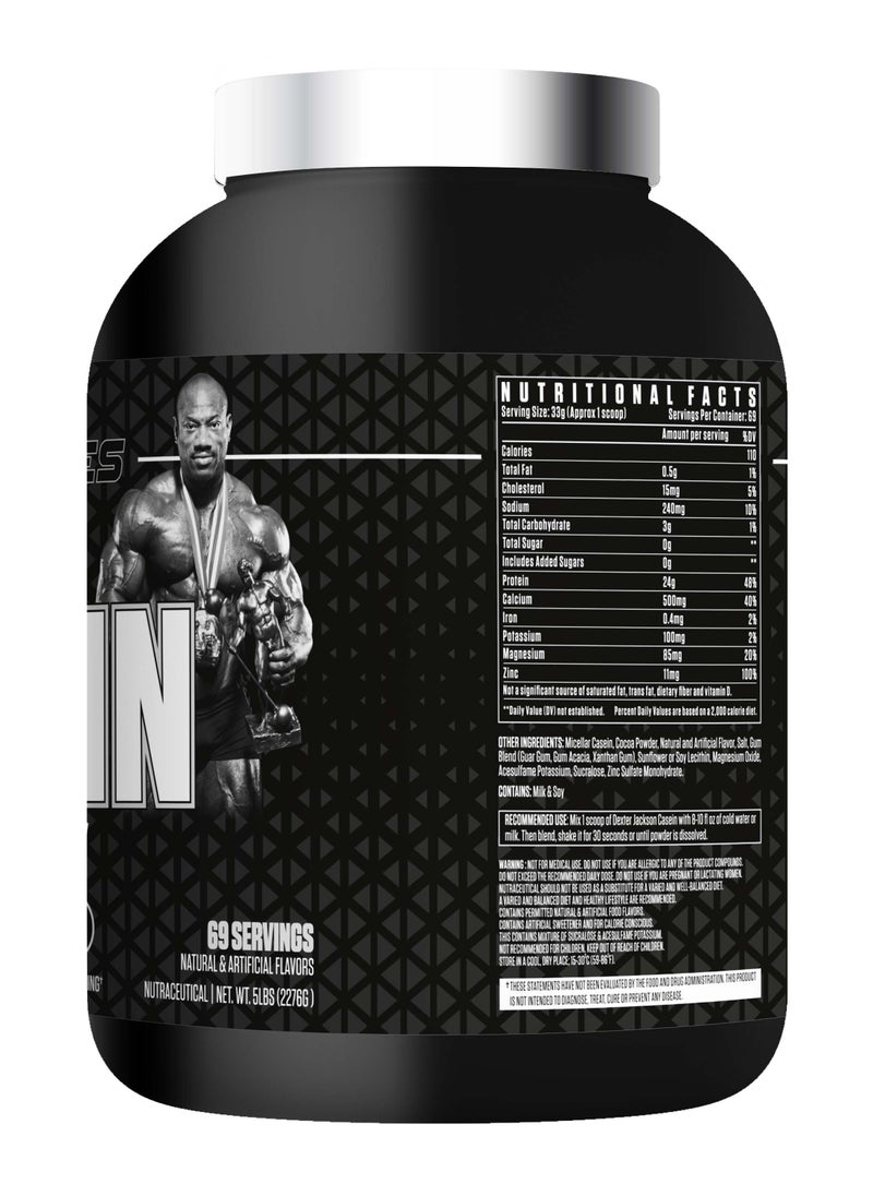 DEXTER JACKSON Black Series Casein Protein - Nighttime Muscle Recovery (Chocolate Supreme) 2276g (5 Lbs), 69 Servings  - Image 3