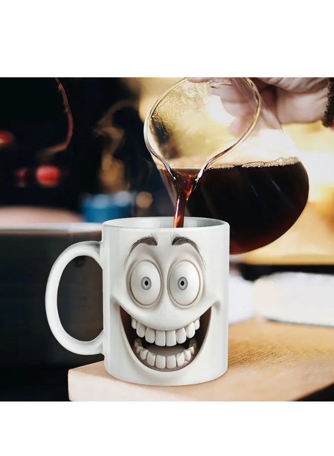 إم إي سي كوب قهوة بتصميم ابتسامة مطبوع 11 أونصة - Image 1