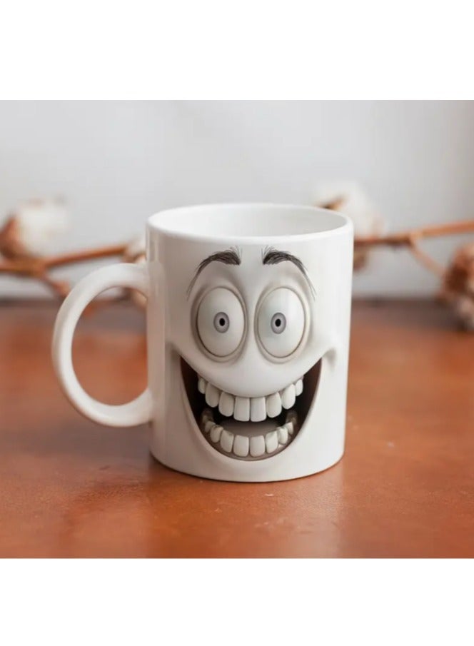 إم إي سي كوب قهوة بتصميم ابتسامة مطبوع 11 أونصة - Image 3