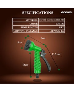 ECARES ECARES® Magic Hose, Flexible Garden Hose, 3 Time Expandable, 7 Function Spray Gun, No Kink, No Twist, Light Weight, Retractable Hose, Watering Kit, Hose Kit, for Garden, Patio, Car Washing. 50 Foot.  - Image 4