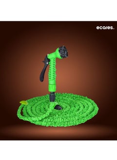 ECARES ECARES® Magic Hose, Flexible Garden Hose, 3 Time Expandable, 7 Function Spray Gun, No Kink, No Twist, Light Weight, Retractable Hose, Watering Kit, Hose Kit, for Garden, Patio, Car Washing. 50 Foot.  - Image 1
