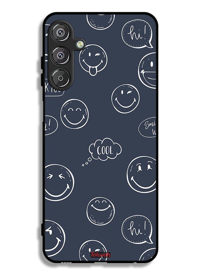 Tolwak Samsung Galaxy F15 5G Protective Case Cover Cool Faces Tags - Image 1
