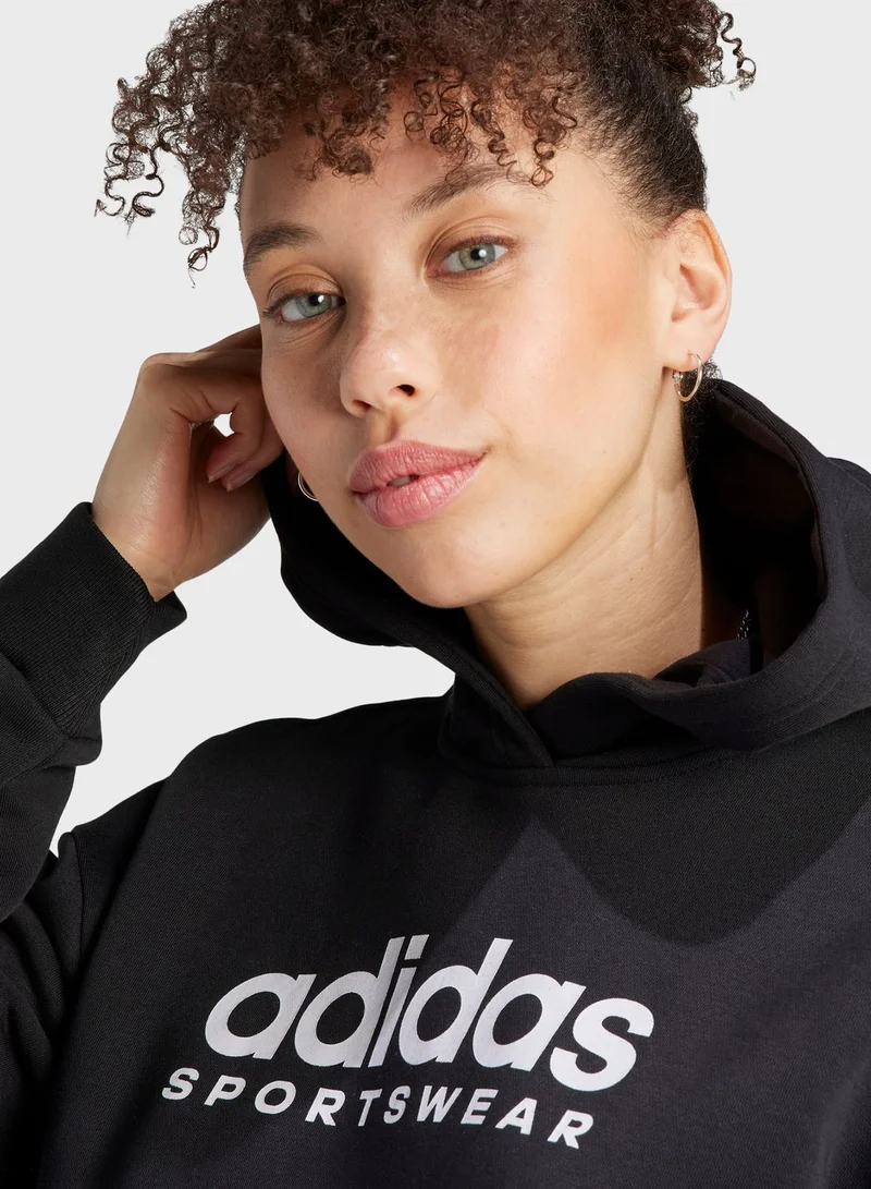 adidas هودي اول سيزون من نسيج الفليس مزين برسومات