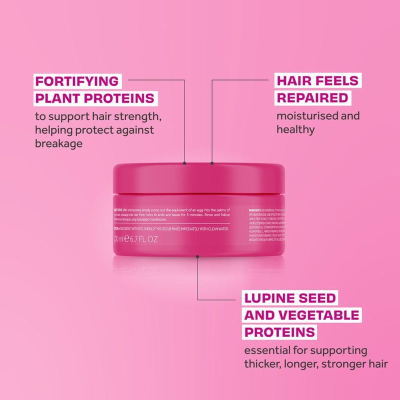 Lee Stafford Hair Growth Mask | Grow Strong & Long Collection - Best Nourishing Treatment for Damaged, Dry Hair, Deep Conditioner Moisture Mask with Thickening Protein, 5 Minute Leave-In, 6.7 Fl Oz - Image 3