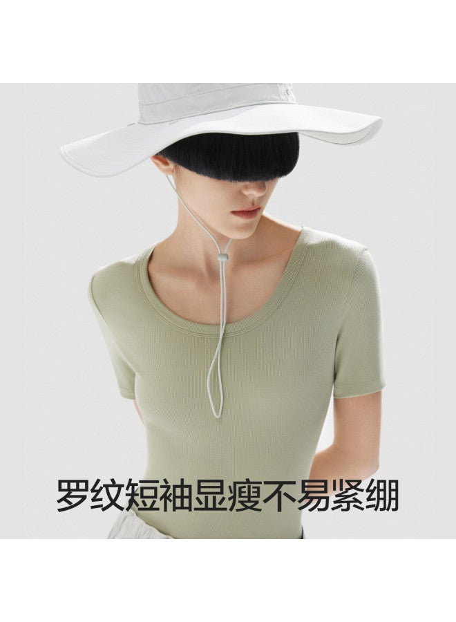 Bananain Liangpi 502Go Women'S T-Shirt Close-Fit Base Layer Short Sleeve T-Shirt Summer Slim Fit - Image 2