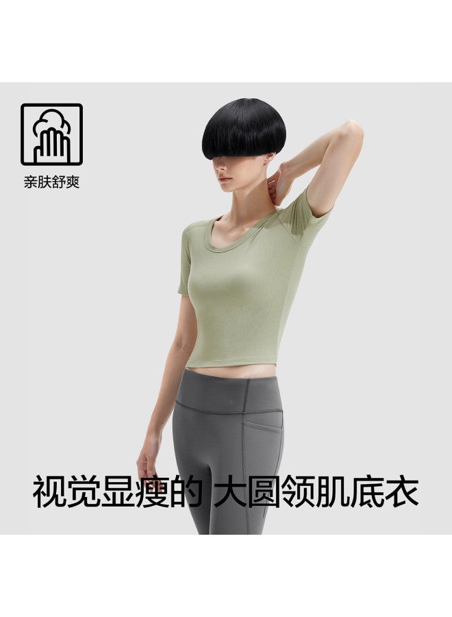 Bananain Liangpi 502Go Women'S T-Shirt Close-Fit Base Layer Short Sleeve T-Shirt Summer Slim Fit - Image 4