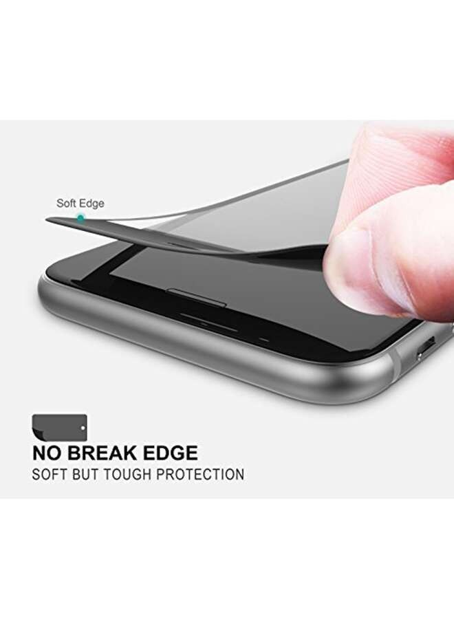 BORTONY Full Cover Tempered Glass Anti-Fingerprint Curved Screen Protector For Apple iPhone 7 Black - Image 2
